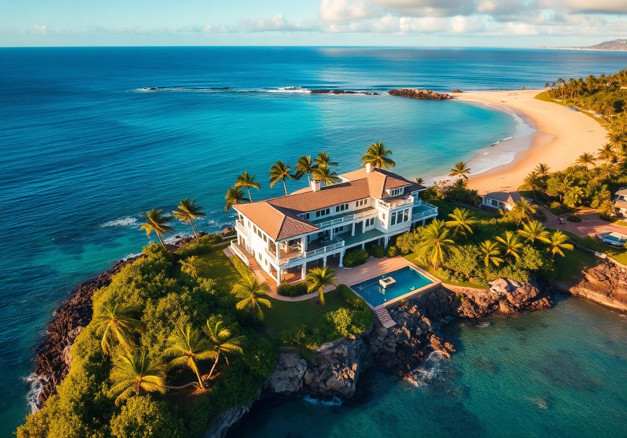 Hawaii Oceanfront Estate in Kailua, Hawaii